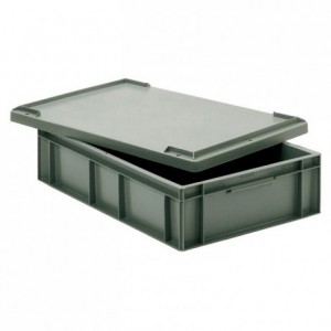 Europe solid stackable container grey 44,2 L 600 x 400 mm