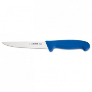 Boning knife blue straight blade L 160 mm