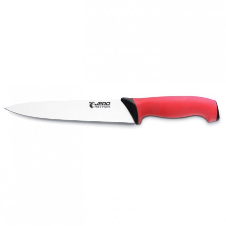 Couteau de cuisine Ecoline manche rouge L 200 mm