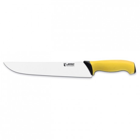 Couteau de boucher Ecoline manche jaune L 260 mm