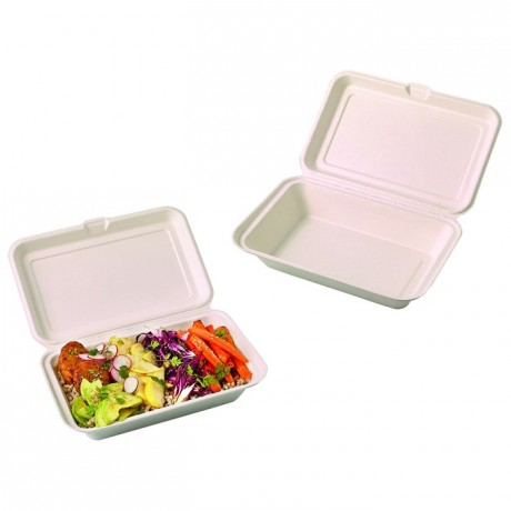 Boite lunch en fibre de canne (lot de 500)