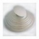 PastKolor cake board silver round Ø35 cm