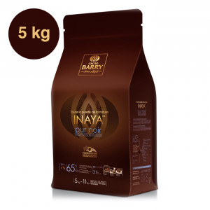 Inaya Origin 65% Q-fermentation dark chocolate couverture 5 kg