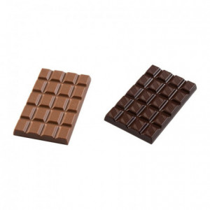 Mold 4 mini-tablets 30 g in polycarbonate for chocolate