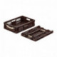 Brown foldable container 600 x 400 x 150 mm