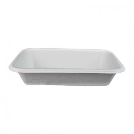 Rectangular fiber tray 180 x 120 x 35 mm 47 cL (600 pcs)