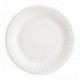 White bioline cardboard plate Ø 230 mm (1000 pcs)