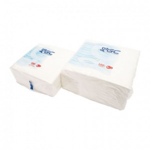 White cotton napkin 2 ply 300 x 300 mm (3000 pcs)