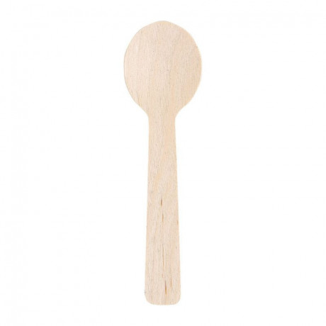 Small large wooden spoon 100 mm (100 pcs)