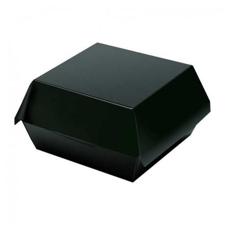 Boîte lunch noire 220 x 215 mm H 90 mm (lot de 50)