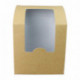 Kraft wrap box with window 95 x 53 mm H 150 mm (600 pcs)