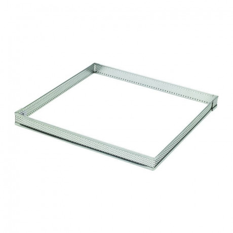 Carré perforé inox 9 cm H 2 cm - MF