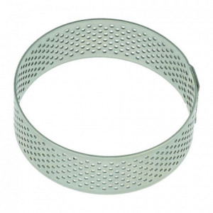 Stainless steel perforated circle Ø 6 cm H 2 cm - MF