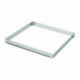 Perforated stainless steel square 12 cm H 2 cm - MF