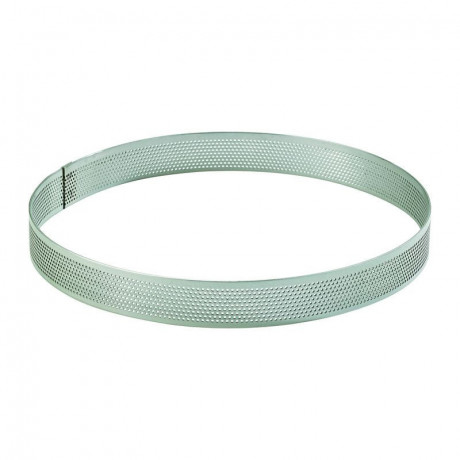 Stainless steel perforated circle Ø 12 cm H 2 cm - MF