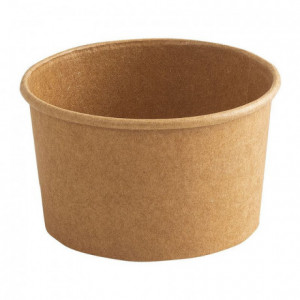Cardboard ice cream cup brown Ø 85 mm 15 cL (1000 pcs)