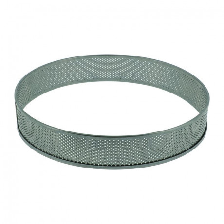 Stainless steel perforated circle Ø 30 cm H 3.5 cm - MF