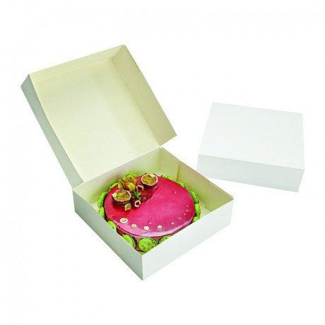 White box 28 cm H 8 cm (set of 50) - MF