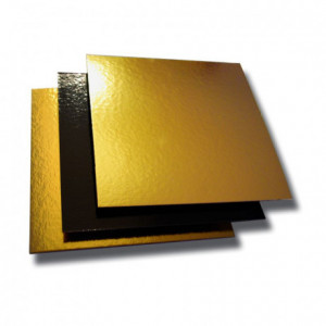 Carré or et noir 20 cm (lot de 50) - MF