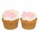 Décoration en sucre FunCakes coeur rose 8 pièces