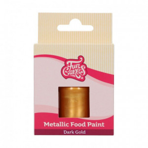 Peinture alimentaire FunCakes Dark Gold 30 mL