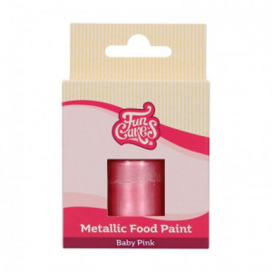 Peinture alimentaire FunCakes Baby Pink 30 mL