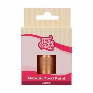 Peinture alimentaire FunCakes Copper 30 mL