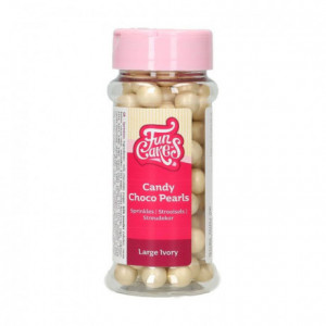 FunCakes Candy Choco Pearls Large Ivory 70 g