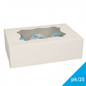FunCakes Cupcake Box 6 - Blanco pk/25