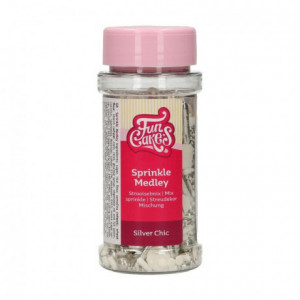 Medley en sucre FunCakes Silver Chic 65 g