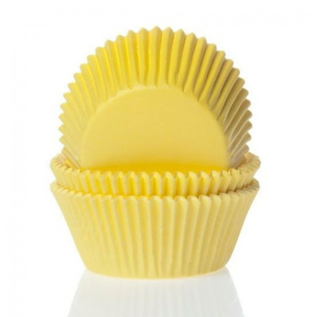 House of Marie Mini Baking Cups Yellow pk/60