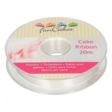 FunCakes Cake Ribbon -Ivory- 15mmx20m