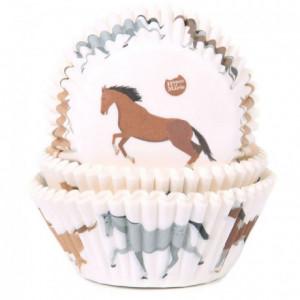 House of Marie Baking Cups Horses pk/50