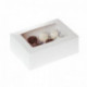 House of Marie Mini Cupcake Box 12 - White pk/2