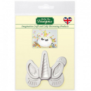 Moule Katy Sue Licorne oreilles, corne et cils