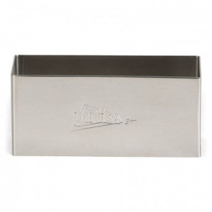 Rectangle inox Patisse 9 x 3 cm