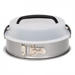 Patisse Silver-Top Springform Pan with Carrying Lid Ø24cm