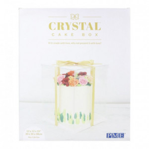 Boîte à gâteau Crystal PME 30 x 30 x 38 cm