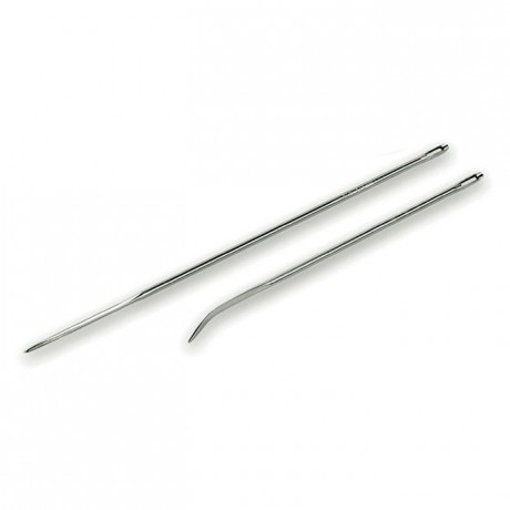 Poultry needle curved stainless steel L 150 mm