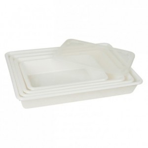 Shallow rectangular food container 8 L 490 x 335 x 80 mm