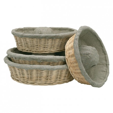 Fermenting crown dough basket with cloth Ø 260 mm