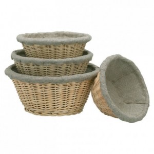 Fermenting round dough basket with cloth Ø 290 mm