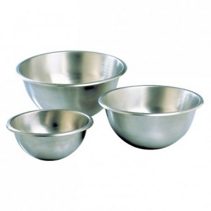 Hemispherical mixing bowl stainless steel Ø 250 mm