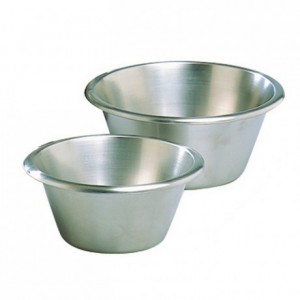 Flat-bottom pastry mixing bowl stainless steel Ø 240 mm