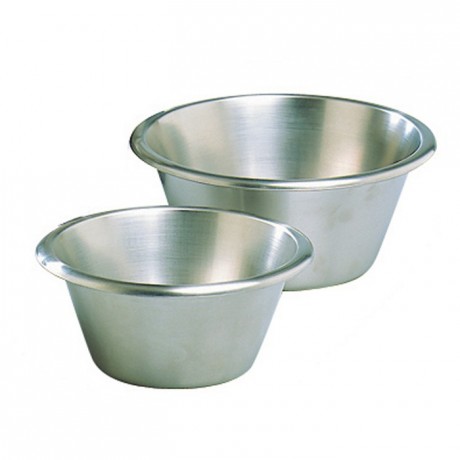 Flat-bottom pastry mixing bowl stainless steel Ø 320 mm