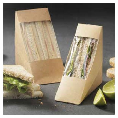 Boite 2 club sandwich carton kraft (lot de 500)