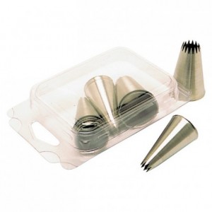 star tube box stainless steel (12 pcs)