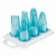 Box set of 6 pcs fluted tips polycarbonate