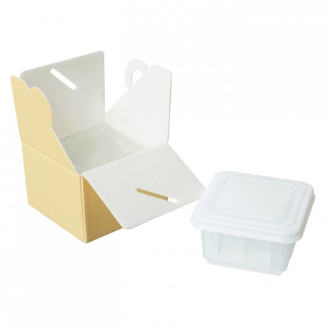 Insulator yellow box for ice cream 500 mL (25 pcs)