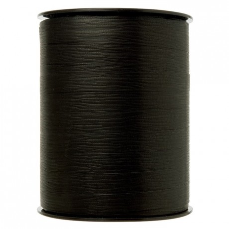 Gift wrap ribbon black 250 m x 10 mm